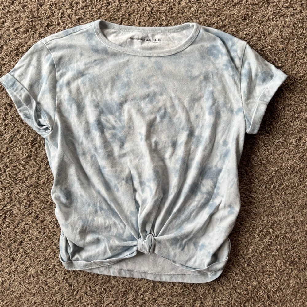 Abercrombie Kids Girls Tie Dye T-Shirt Size 13/14 Short Sleeve